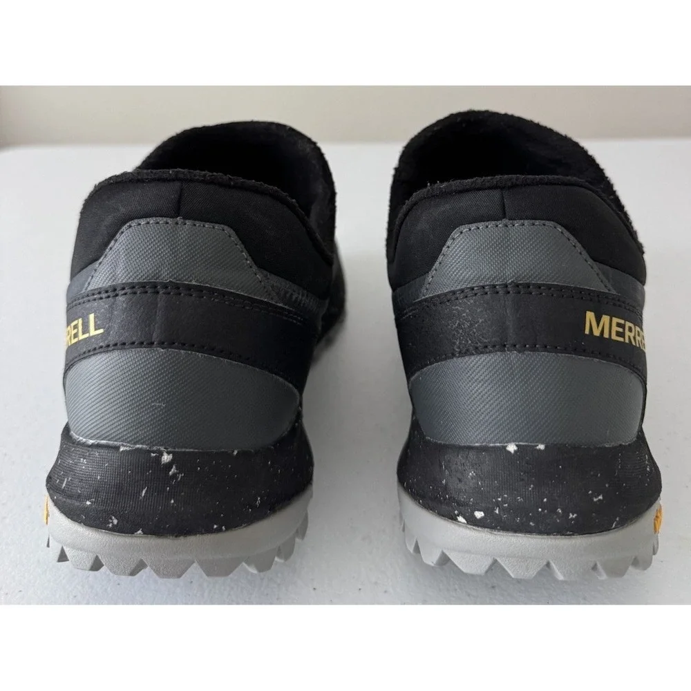 Merrell Nova Men's US 13 Black Vibram Hiking Sneaker Moc Slip-On Shoes JO67121